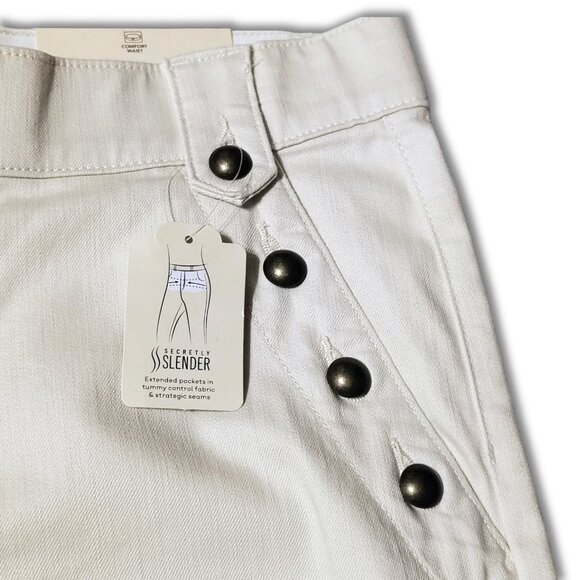 St. John’s Bay Wide Leg Pants Birch High Rise Easy Fit Stretch Size 16 NWT - Picture 6 of 10